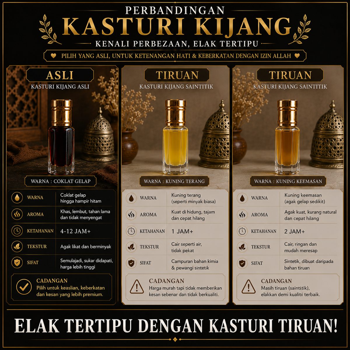 Perbezaan kasturi